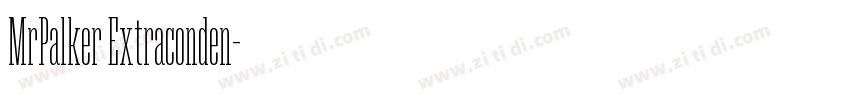 MrPalker Extraconden字体转换